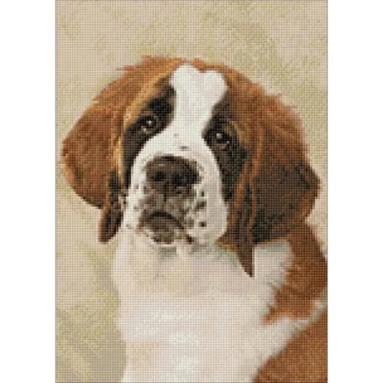 Crafting Spark St. Bernard Pup Diamond Painting Kit {1}