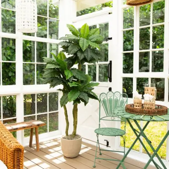 6ft. UV Resistant Artificial Bird Nest Fern Tree (Indoor/Outdoor) {12}