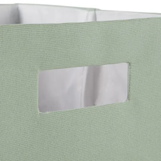 DII&reg; 13" Polyester Solid Storage Cube Mint {4}