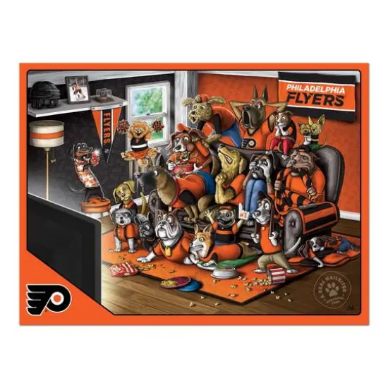 NHL Purebred Fans A Real Nailbiter 500 Piece Puzzle Philadelphia Flyers {5}