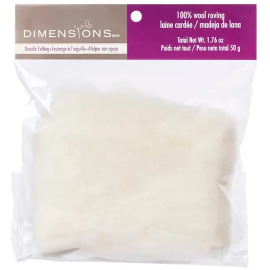 Dimensions&reg; Bulk White Wool Roving {4}