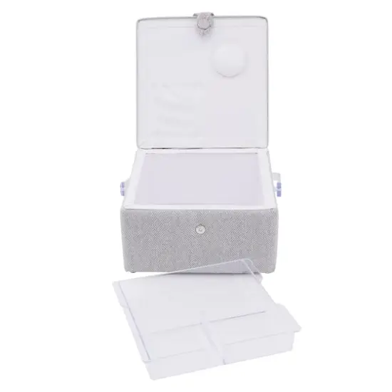 Gray Square Sewing Basket by Loops & Threads&reg; {5}