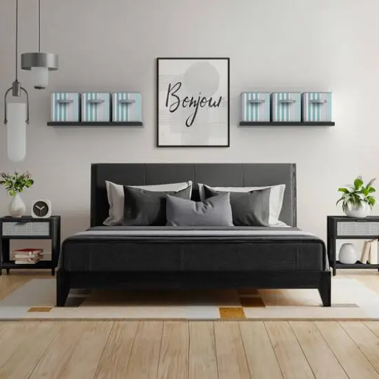 Sorbus 11" Aqua & Gray Foldable Storage Cubes, 6ct. {3}