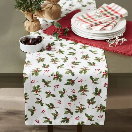 DII&reg; 108" Holly Heritage Table Runner {6}