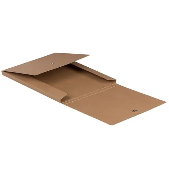 JAM Paper Vertical Kraft Snap Closure Portfolio Brown {6}