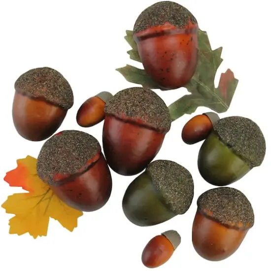 Autumn Harvest Artificial Acorn & Leaf Thanksgiving Decoration Set {1}