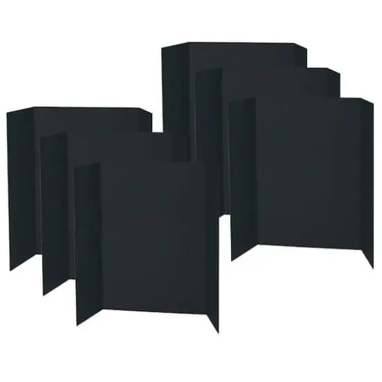 Pacon&reg; Black 48" x 36" Single Wall Presentation Board, 6ct. {1}