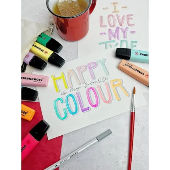 STABILO&reg; BOSS&reg; Original 15-Color Pastel Highlighters & Desk Set {11}