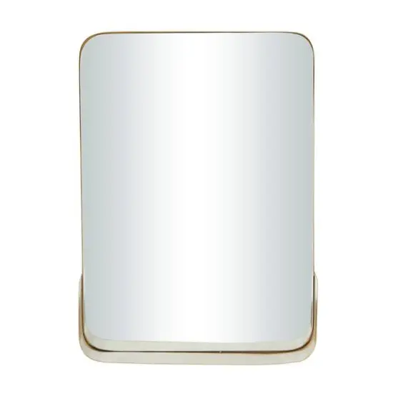 CosmoLiving by Cosmopolitan 22" Metal Modern Wall Mirror Gold {7}