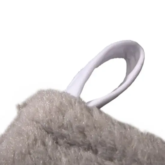 Glitzhome&reg; White Fleece Christmas Stocking & Tree Skirt Set {6}