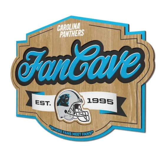 NFL Fan Cave Sign Carolina Panthers {1}