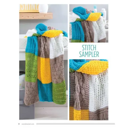 Leisure Arts&reg; Knit Color Block Blankets Book {8}