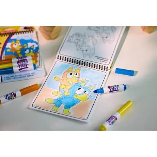Crayola&reg; Color & Erase&trade; Bluey Activity Pad {5}