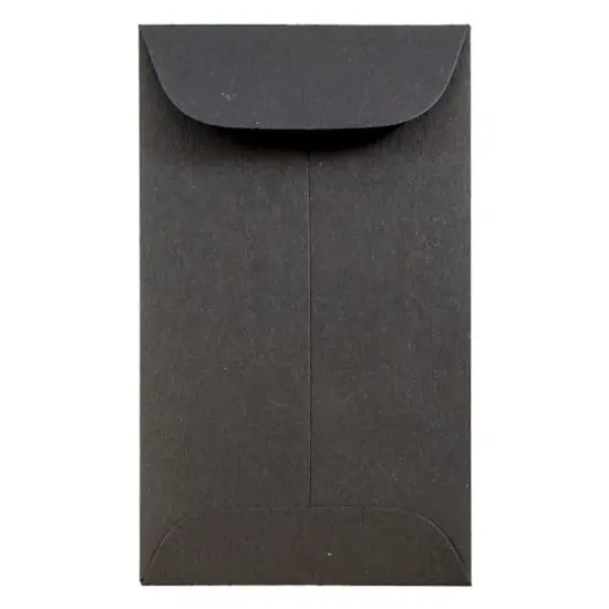 JAM Paper 2.5" x 4.25" Black Coin Business Envelopes, 50ct. {1}