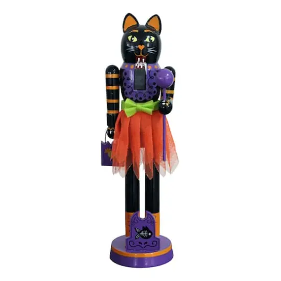 9.5" Black Cat Nutcracker by Ashland&reg; {1}