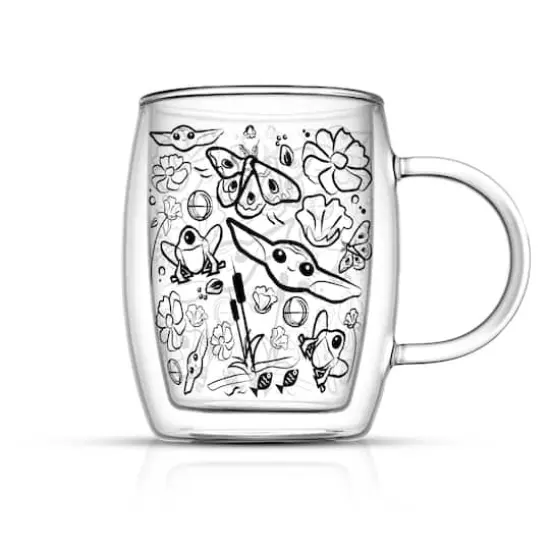 JoyJolt&reg; Star Wars&shy;&shy;&trade; 13.5oz. Mandalorian The Child All Around Glass Mug Set, 2ct. {4}