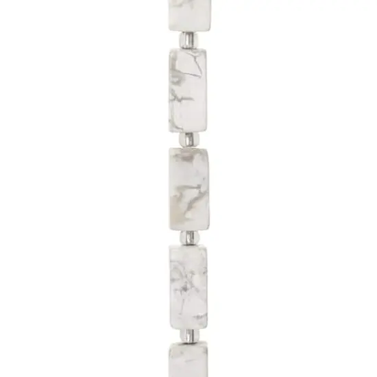 White Large Howlite Rectangle Beads, 16mm by Bead Landing&trade; {1}