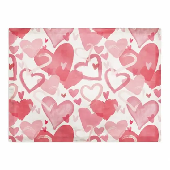 Heart Cluster Pattern 18" x 14" Cotton Twill Placemat {1}
