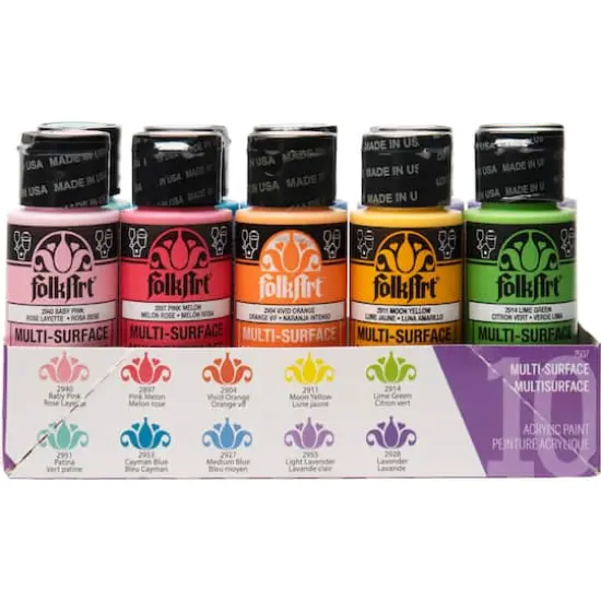 FolkArt&reg; Brights Multi-Surface Acrylic Paint {4}