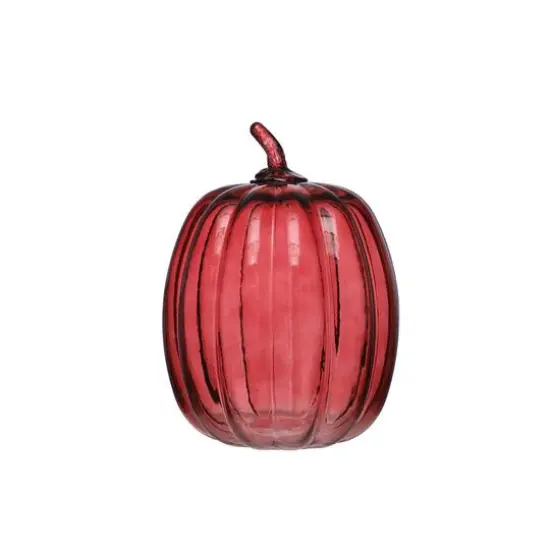 8" Glass Pumpkin by Ashland&reg; Burgundy {3}