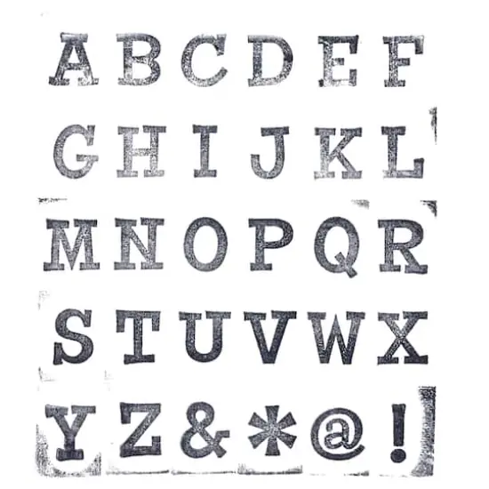 Large Uppercase Alphabet Wood Stamp Set by Recollections&trade; {5}