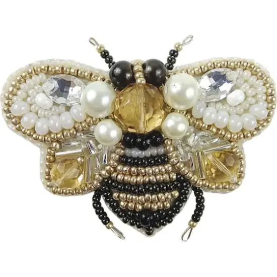 Crystal Art Beadwork Kit For Creating Broоch Bee {1}