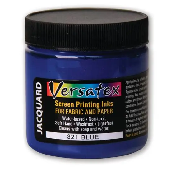 Jacquard Versatex Screen Printing Ink, 4oz. 321 Blue {1}