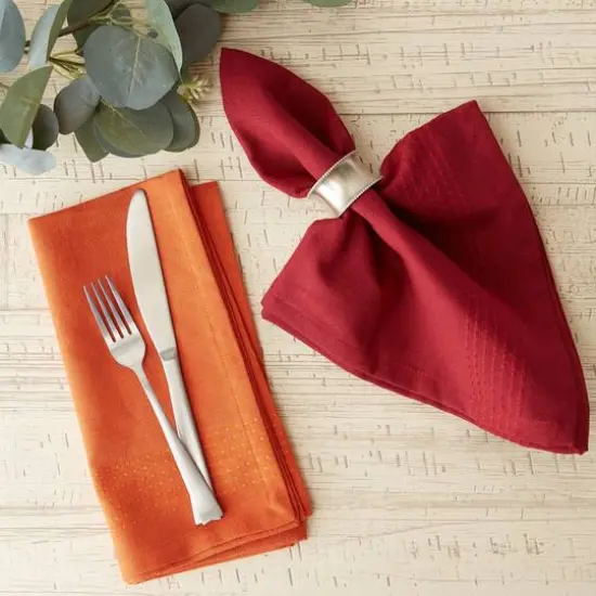DII&reg; Redwood Harvest Dobby Stripe Cloth Dinner Napkins, 6ct. {6}