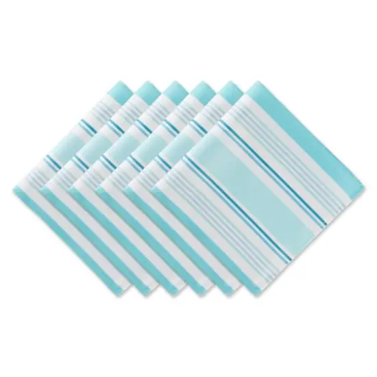 Beach House Stripe Print Outdoor Napkin, 6ct. {1}