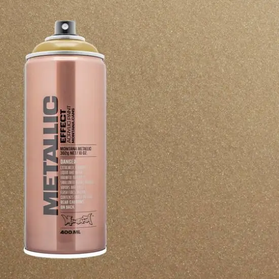 Montana&trade; Cans Metallic Effect Spray Paint, 400mL Aztec Gold {4}