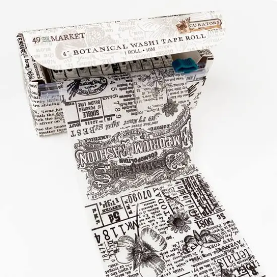 49 And Market Curators Essential 4'' Botanical Washi Tape Roll, 33ft. {1}