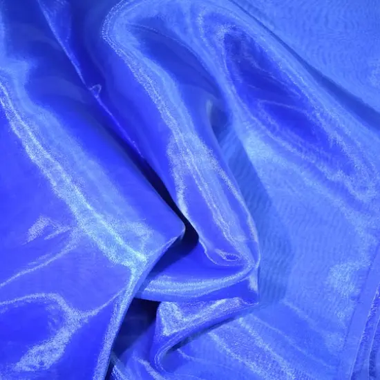 Feldman Organza Polyester Fabric Blue {5}