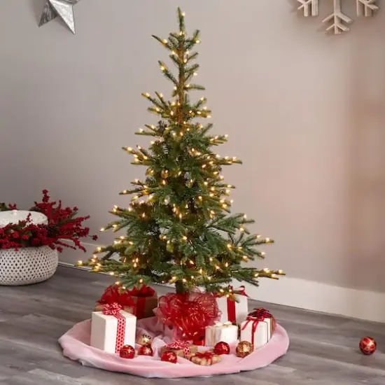 5ft. Pre-Lit Layered Washington Spruce Artificial Christmas Tree, Clear Lights {8}