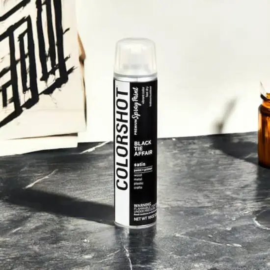 COLORSHOT&reg; Premium Satin Spray Paint Black Tie Affair {1}