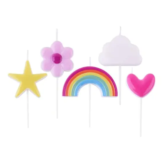 PME Party&reg; Rainbow Birthday Candle Set {1}