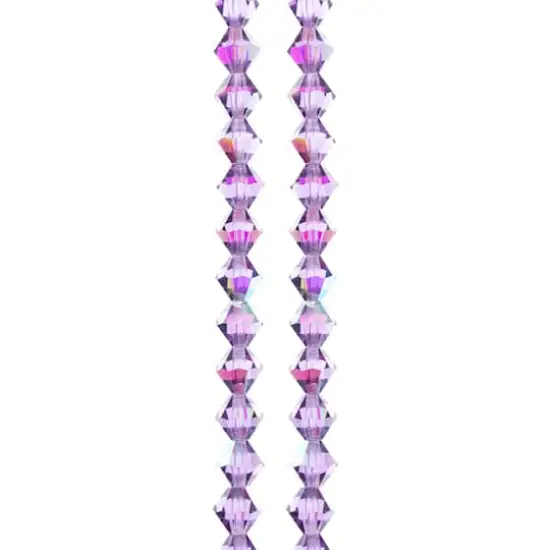 Preciosa Glass Crystal Bicone Beads, 6mm by Bead Landing&trade; Tanzanite AB {1}
