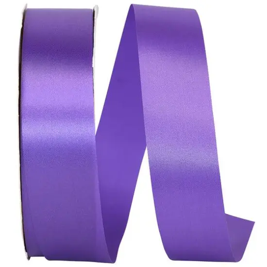 JAM Paper 3/8" x 100yd. Single Face Satin Allure Ribbon Grape {1}
