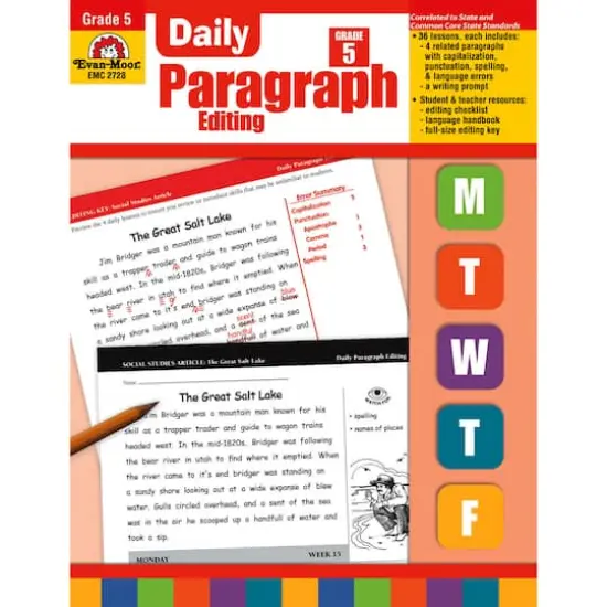 Evan-Moor&reg; Daily Paragraph Editing Book, Grade 5 {1}