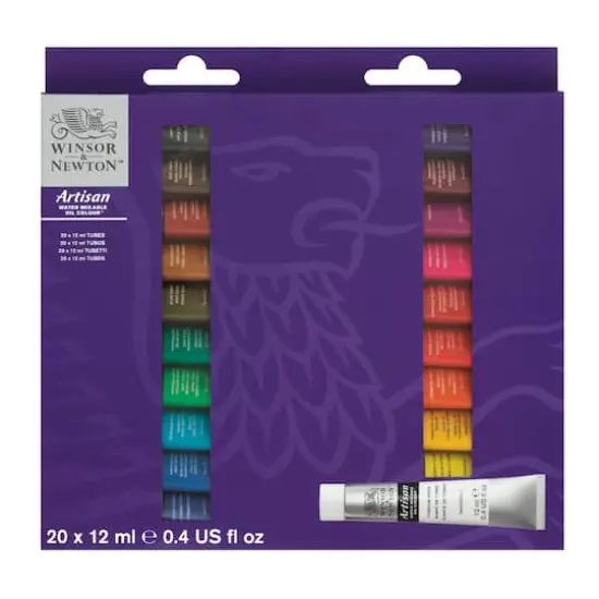 Winsor & Newton&trade; Artisan Water Mixable Oil Colour&trade; 20 Color Paint Set {5}