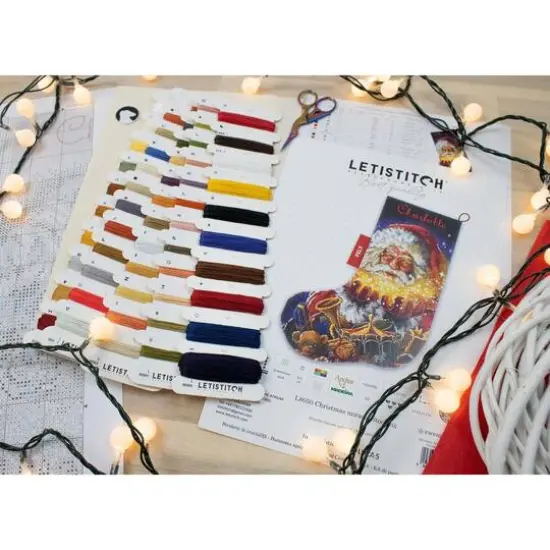 Letistitch Christmas Miracle Stocking Counted Cross Stitch Kit {14}