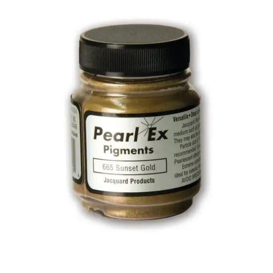 Jacquard Pearl Ex Powdered Pigments&trade;, 0.75oz. 665 Sunset Gold {1}