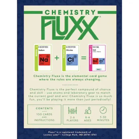 Looney Labs Chemistry Fluxx&reg; Card Game {6}
