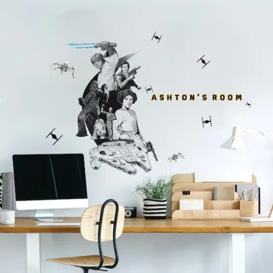 RoomMates Classic Star Wars Peel & Stick Giant Wall Decals w/ Alphabet {3}