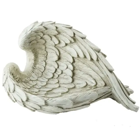 10.75" Ivory Angel Wings Garden Statue {1}