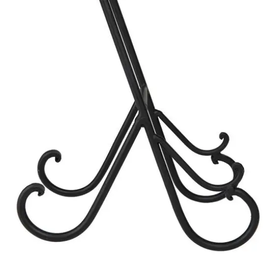 14" Black Metal Traditional Easel {6}