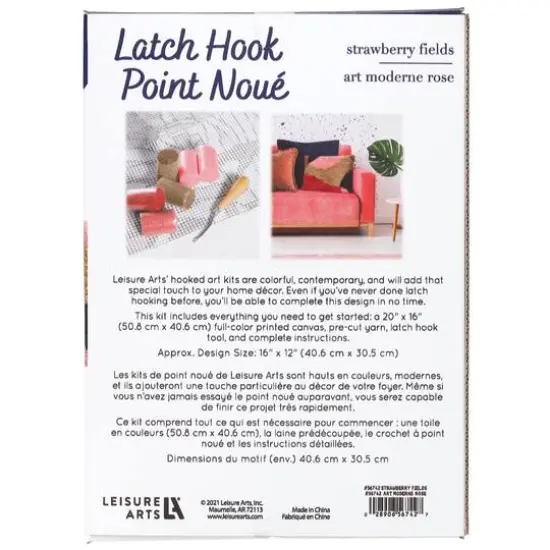 Leisure Arts&reg; Strawberry Fields Latch Hook Kit {5}