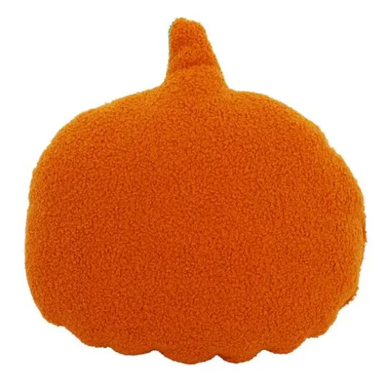 16" Silly Orange Pumpkin Face Pillow by Ashland&reg; {5}