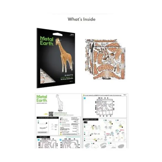 Metal Earth 3D Metal Model Kit - Giraffe {10}