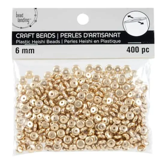 Gold Heishi CCB Craft Beads, 6mm by Bead Landing&trade; {1}