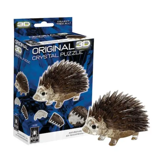 3D Crystal Puzzle - Hedgehog: 55 Pcs {4}